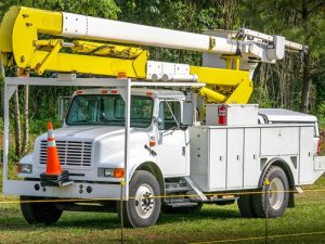 White boom truck - priority crane rentals PA
